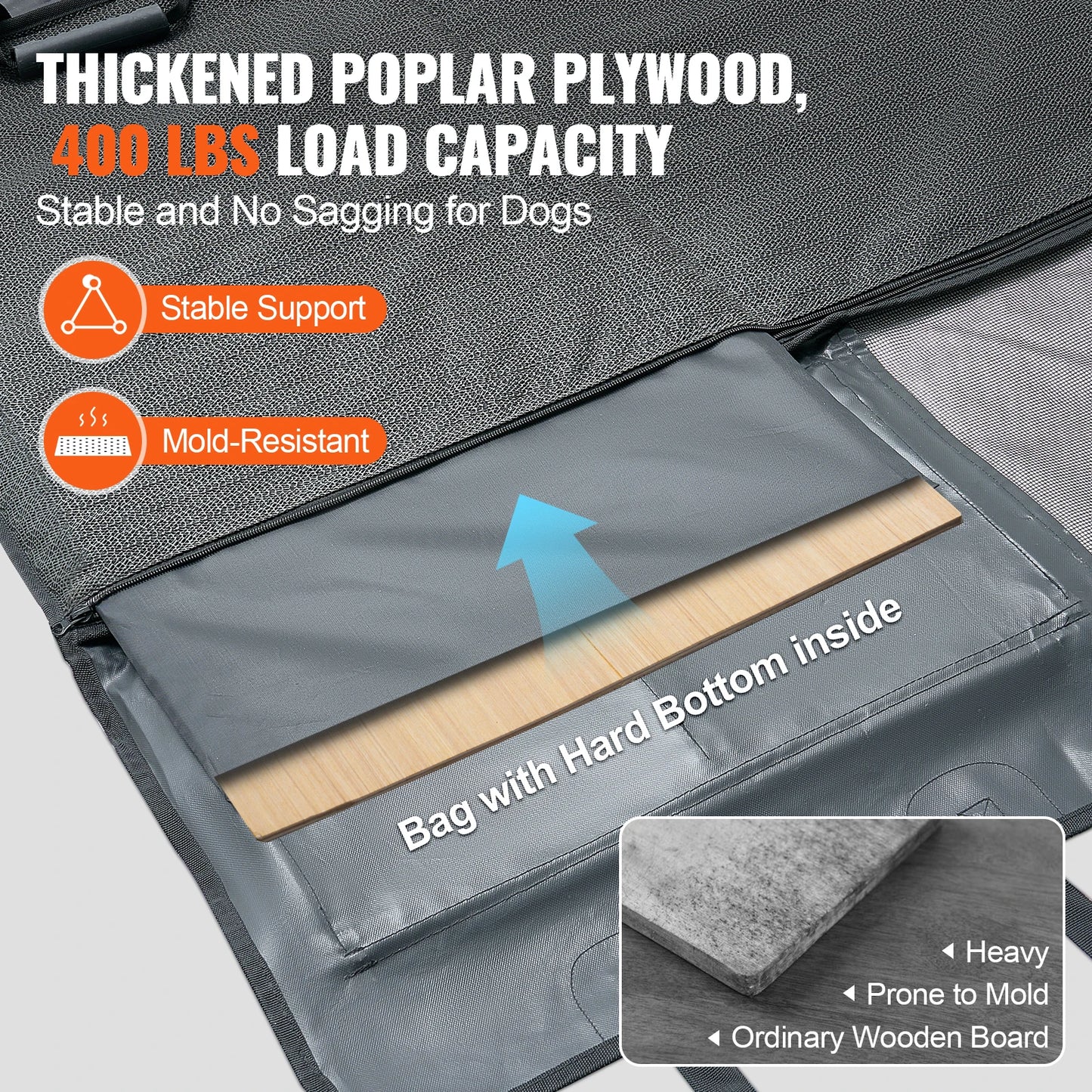 Waterproof Dog Back Seat Extender & Hammock
