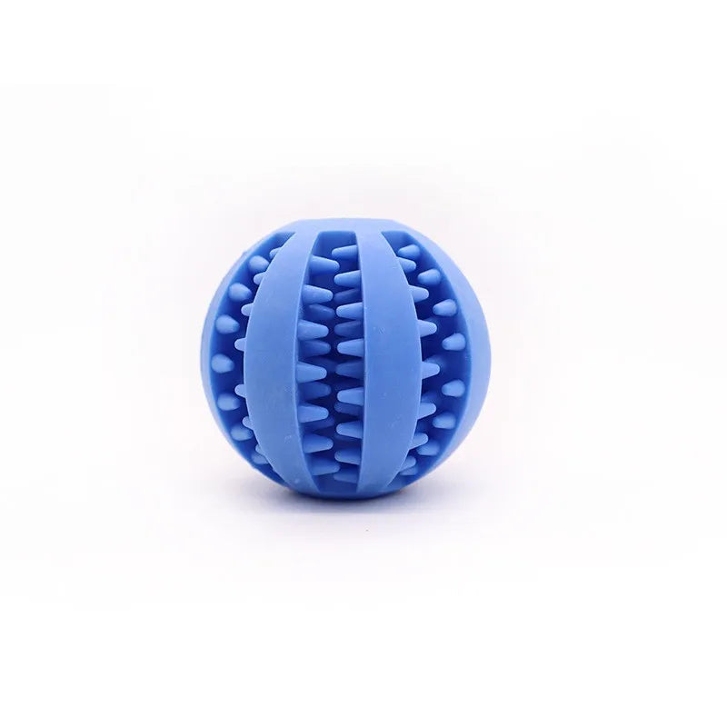 Treat-Dispensing Rubber Chew Ball – Teething & Puzzle Toy for Dogs