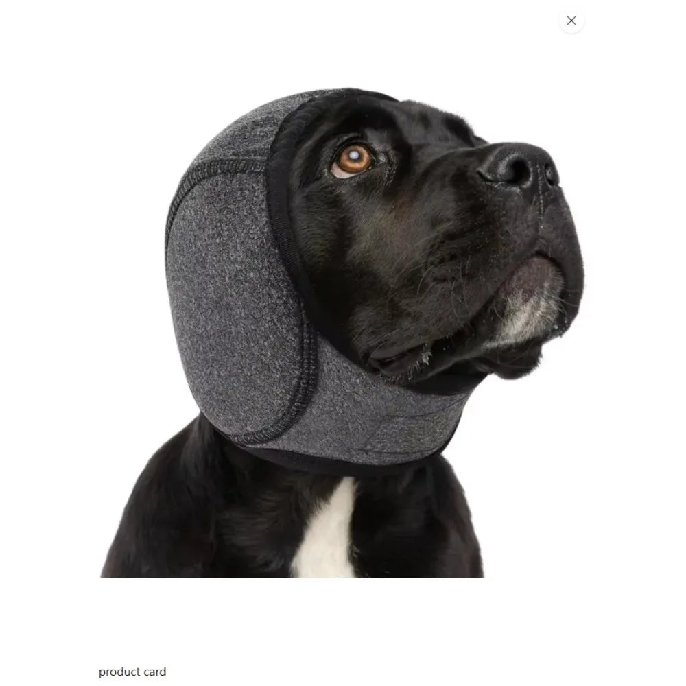 Adjustable Dog Ear Noise Protection Cover – Calming Ear Wrap for Anxious Pets