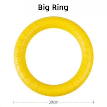 EVA Foam Dog Toy Ball – Floating, Bite-Resistant Rope Ball with Pull Ring for Fetch, Training & Teething