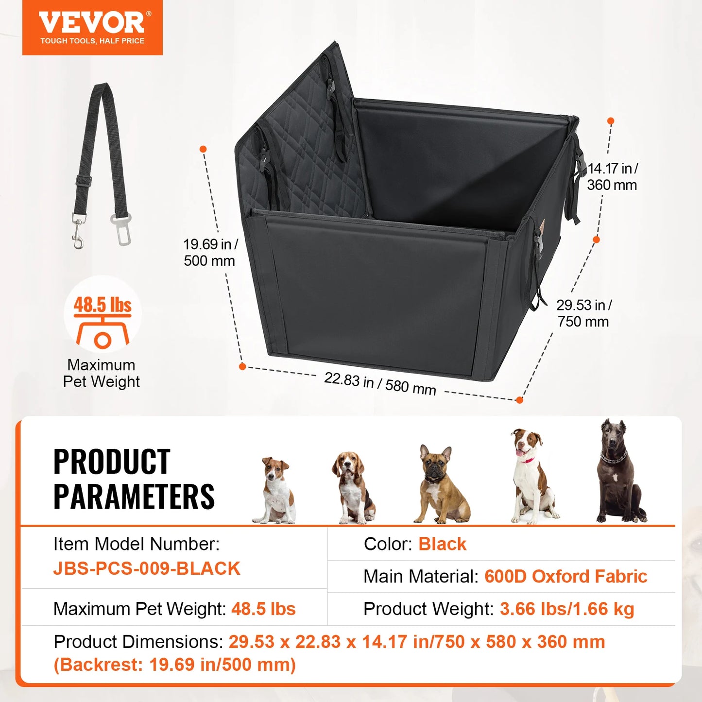 Waterproof Pet Car Seat Cover