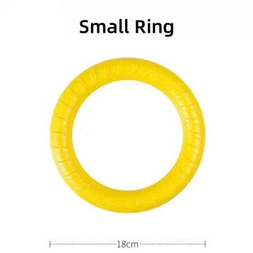 EVA Foam Dog Toy Ball – Floating, Bite-Resistant Rope Ball with Pull Ring for Fetch, Training & Teething