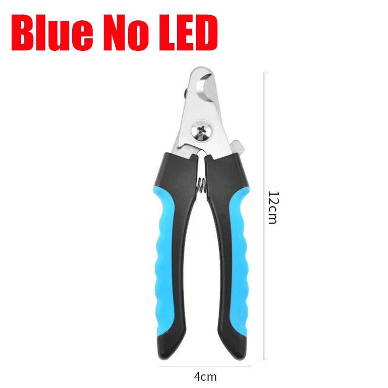 Pet Nail Clipper with LED Light – Professional Grooming Scissors for Cats & Dogs