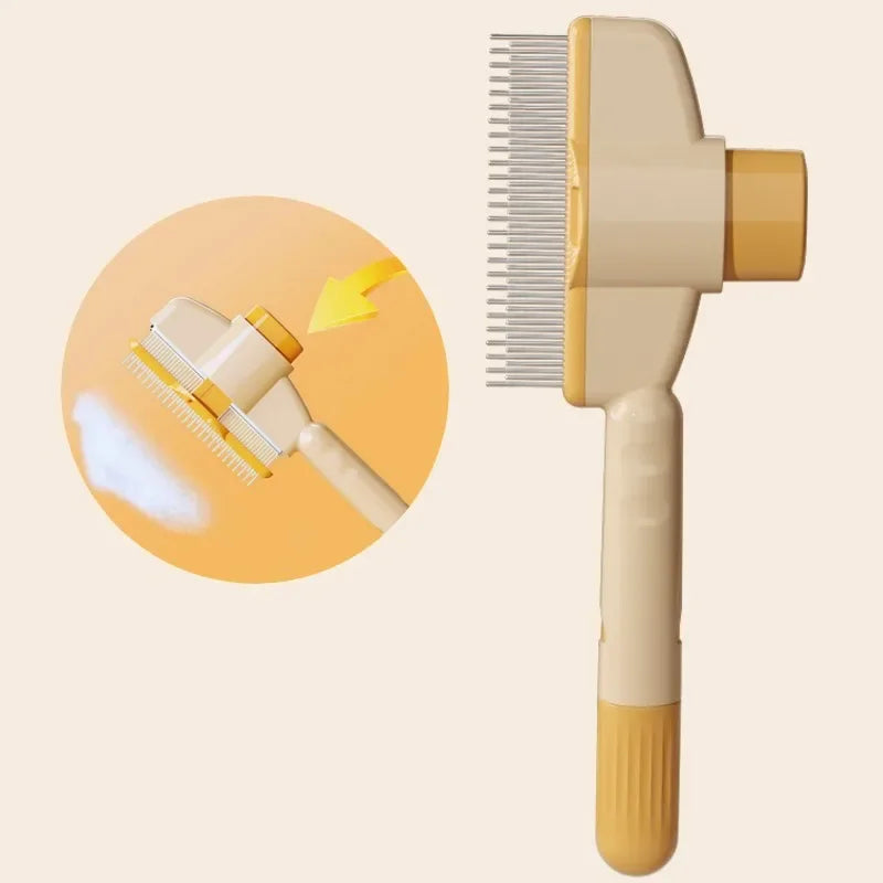 Self-Cleaning Grooming Brush