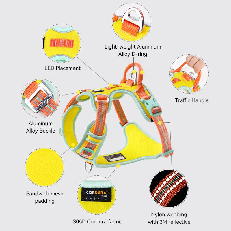 No Pull Dog Harness – Reflective & Breathable
