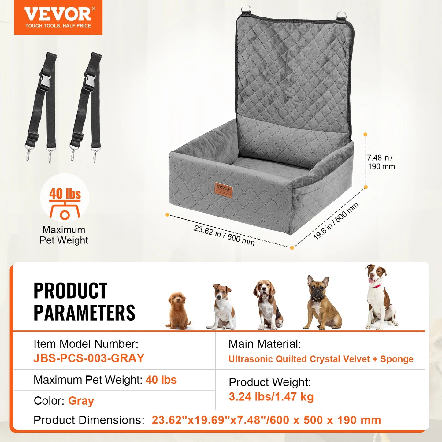 Waterproof Pet Car Seat Cover