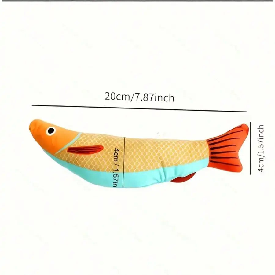 Realistic Fish Cat Kicker Toy – Sound-Producing Interactive Plush for Indoor Cats