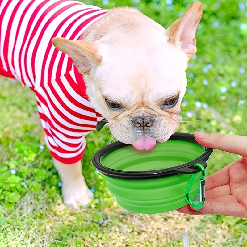 Collapsible Pet Bowl – Portable Silicone Food & Water Bowl for Cats & Dogs