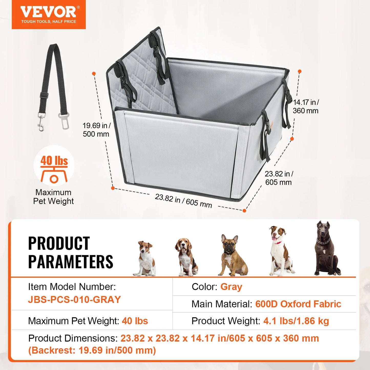 Waterproof Pet Car Seat Cover