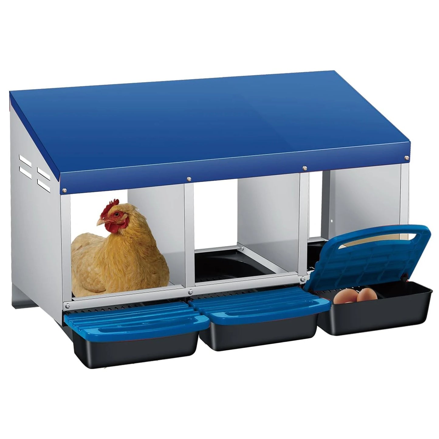 Automatic Roll-Out Chicken Nesting Box