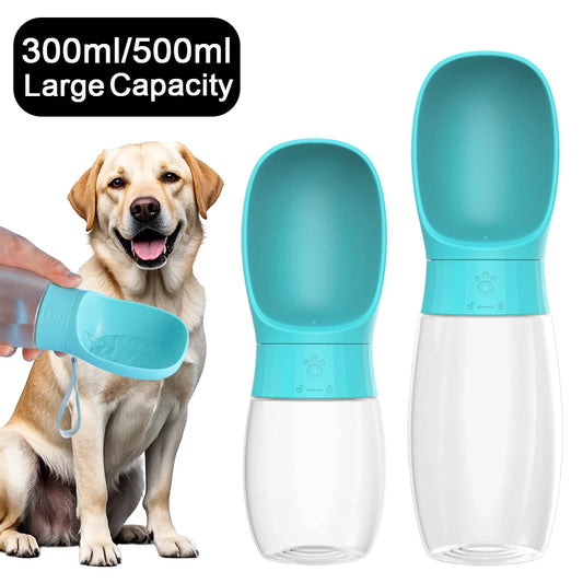 Portable Dog Water Bottle & Bowl – 500ml Travel Dispenser for Dogs & Cats | Hiking, Walking & Outdoor Use
