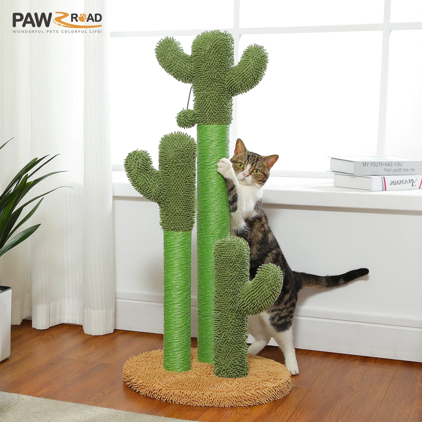 Cactus Cat Tree with Sisal Scratching Posts