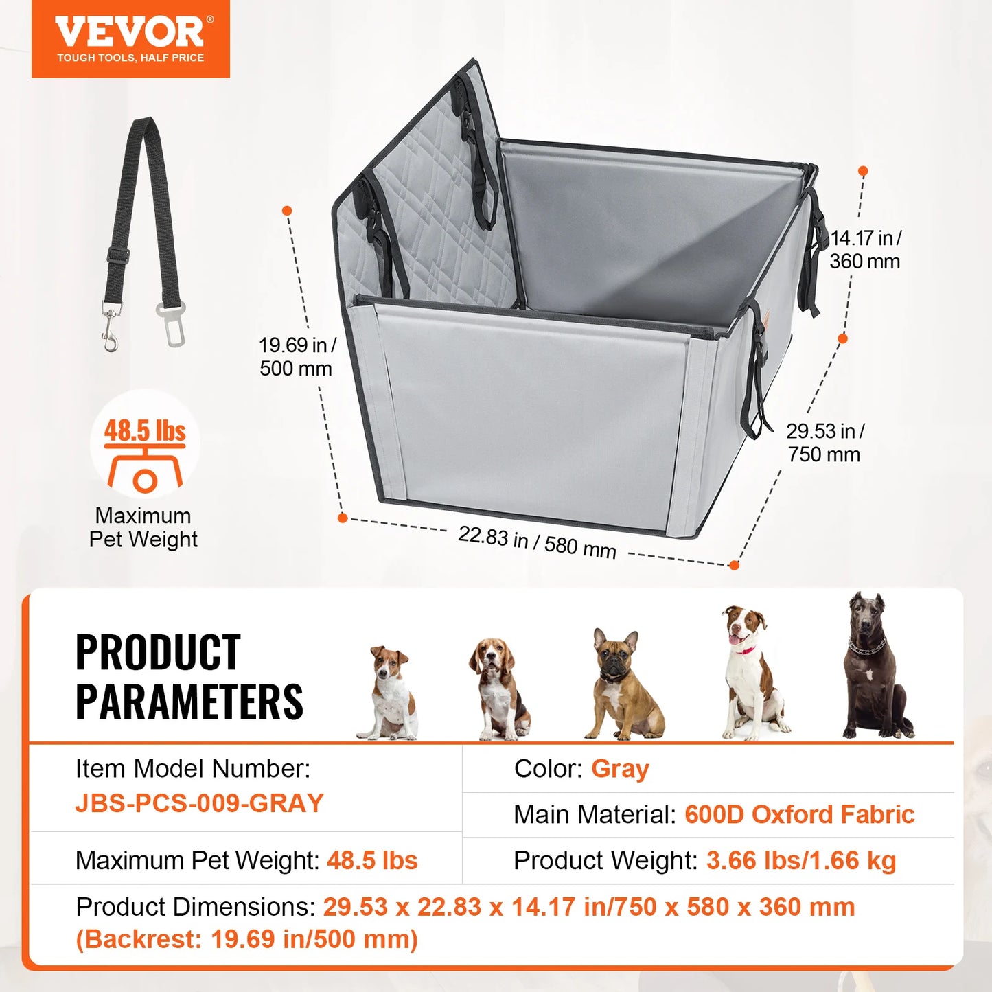 Waterproof Pet Car Seat Cover