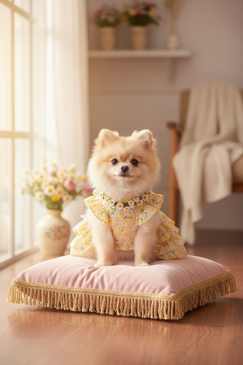 Floral Princess Dress Pin